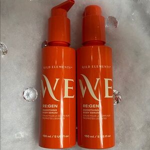 (2) Wild Elements RE:GEN Smoothing Body Serums with pump